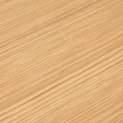 ALTEREGO Petit bureau droit design 'XLINE' en bois finition naturelle et métal noir Sale