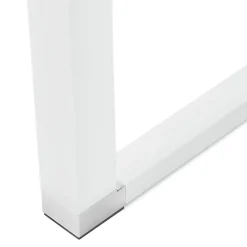 ALTEREGO Petit bureau droit design 'XLINE' en bois blanc Discount