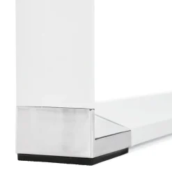 ALTEREGO Petit bureau droit design 'XLINE' en bois blanc Discount