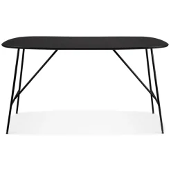 ALTEREGO Petite table ou bureau 'FIONA' en bois finition Chêne noir Online