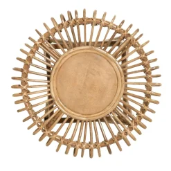 Becquet Petite table ronde en rotin cane Online