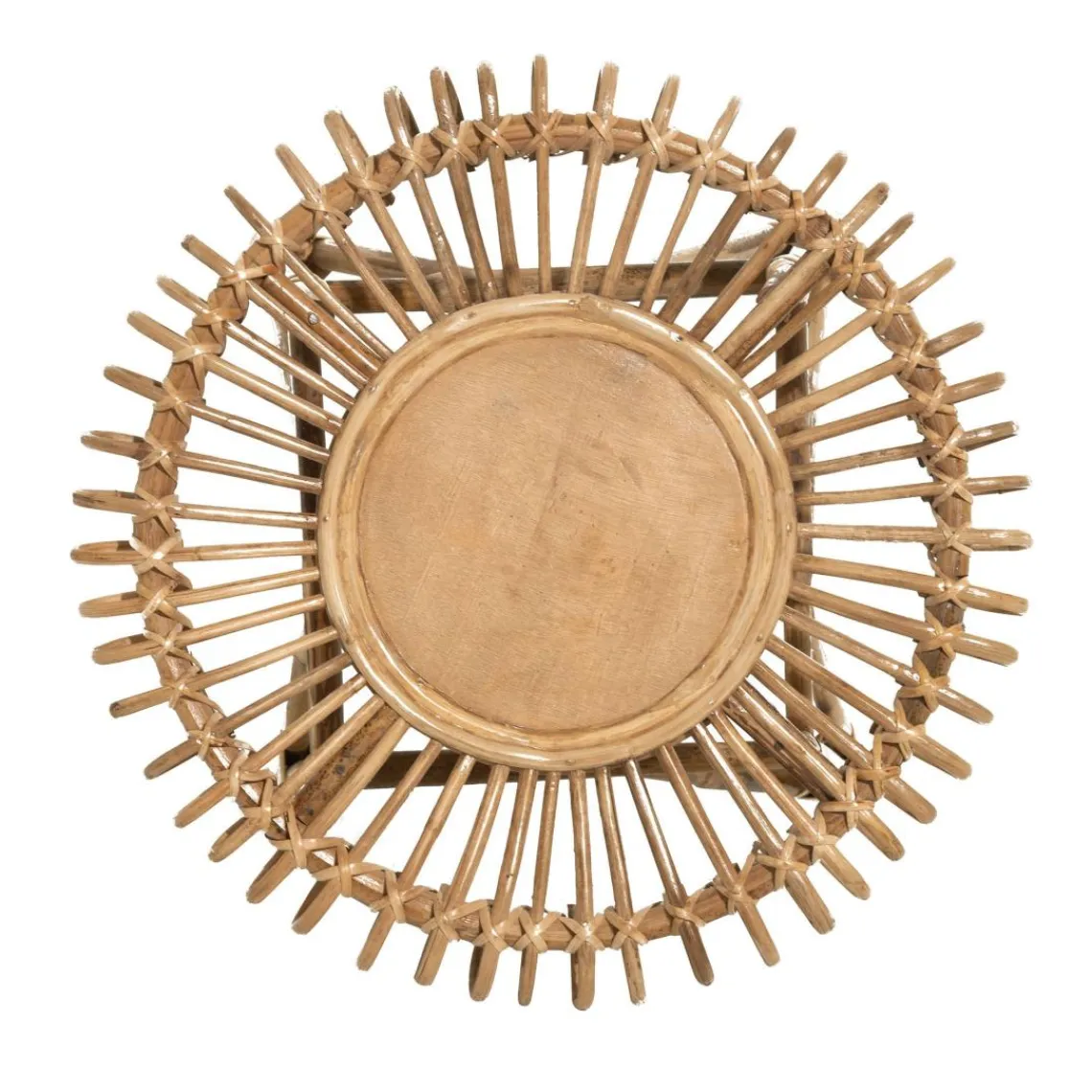 Becquet Petite table ronde en rotin cane Online