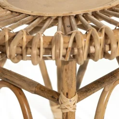 Becquet Petite table ronde en rotin cane Online