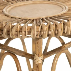Becquet Petite table ronde en rotin cane Online