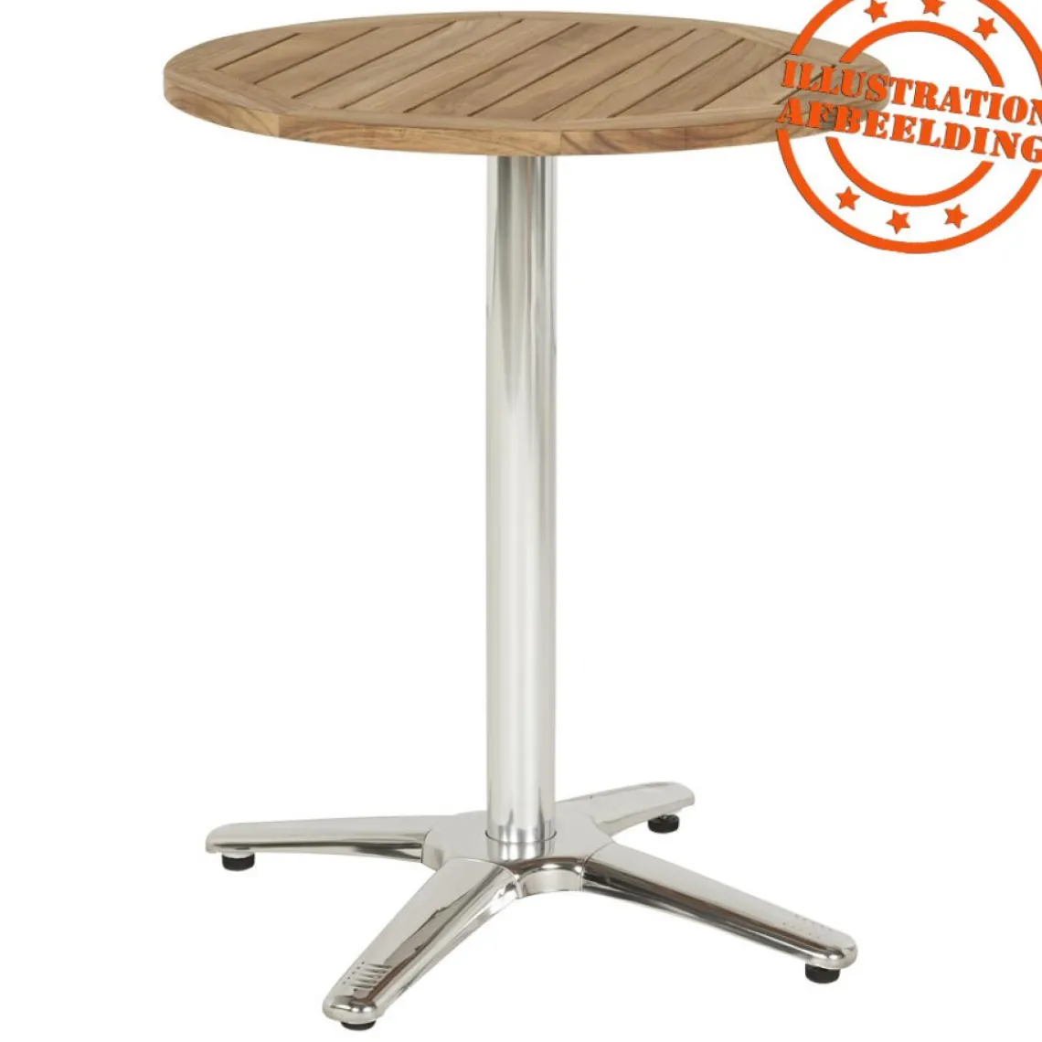 ALTEREGO Pied de table 'CHIKO' en métal chromé pour intérieur et extérieur Sale