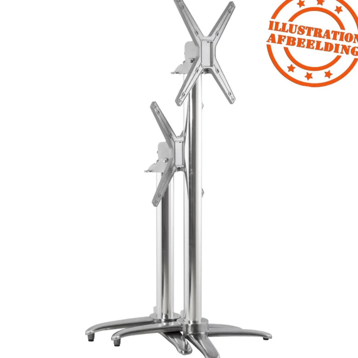 ALTEREGO Pied de table 'PRATIK' en aluminium New