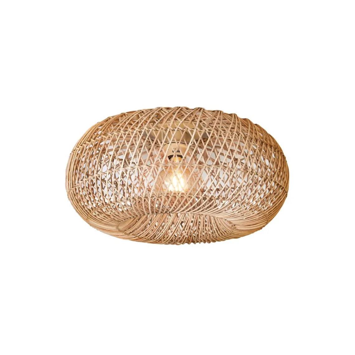 Good & Mojo Plafonnier Arizona Rotin abat-jour naturel