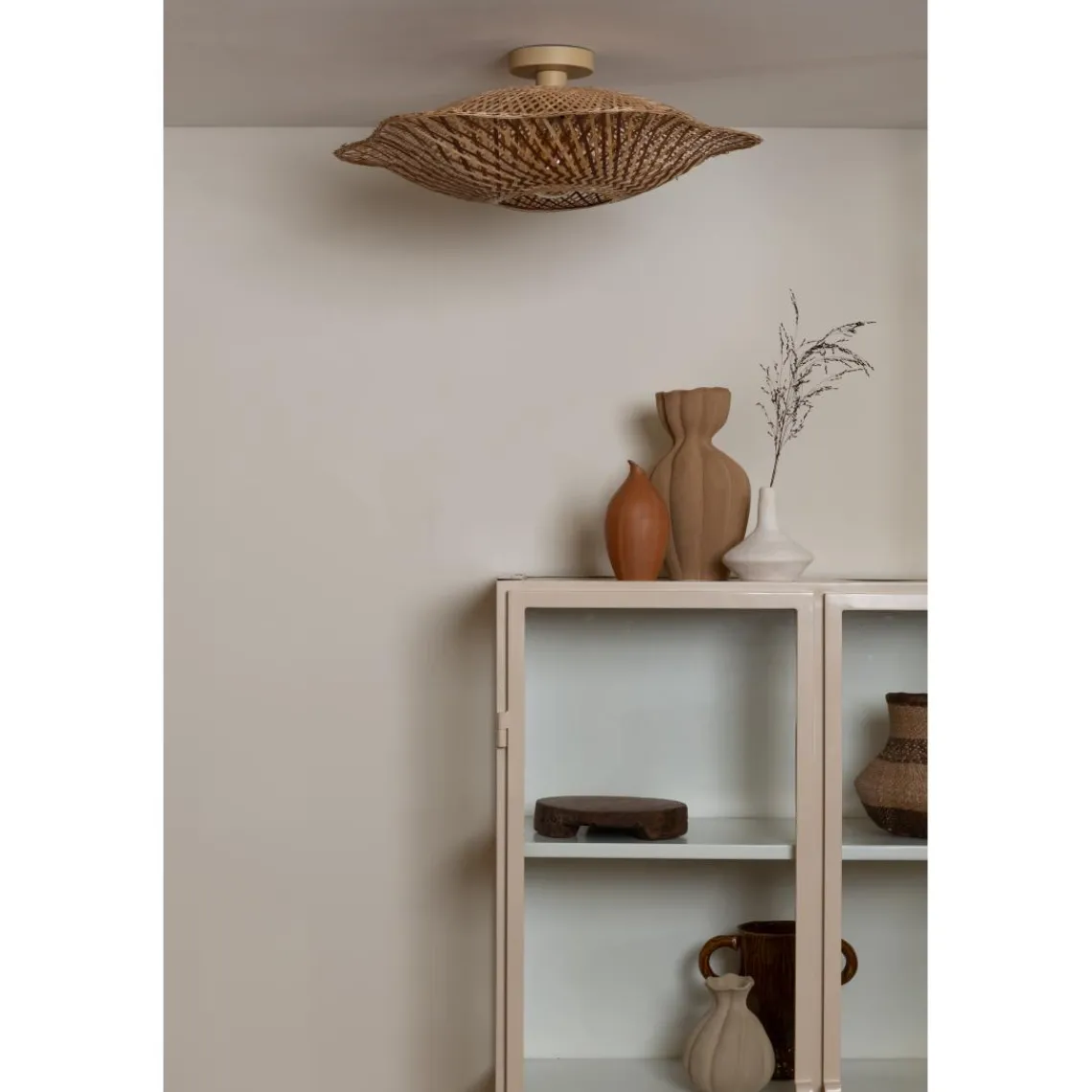 Good & Mojo Plafonnier Madura bambou abat-jour naturel marron Clearance