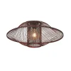 Good & Mojo Plafonnier Maui bambou abat-jour bordeaux Outlet