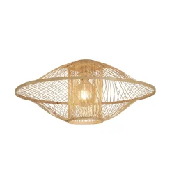 Good & Mojo Plafonnier Maui bambou abat-jour naturel Discount