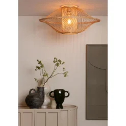 Good & Mojo Plafonnier Maui bambou abat-jour naturel Discount