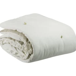 Maison Vivaraise Plaid à points noués Élise – Craie – 140 x 200 cm Online