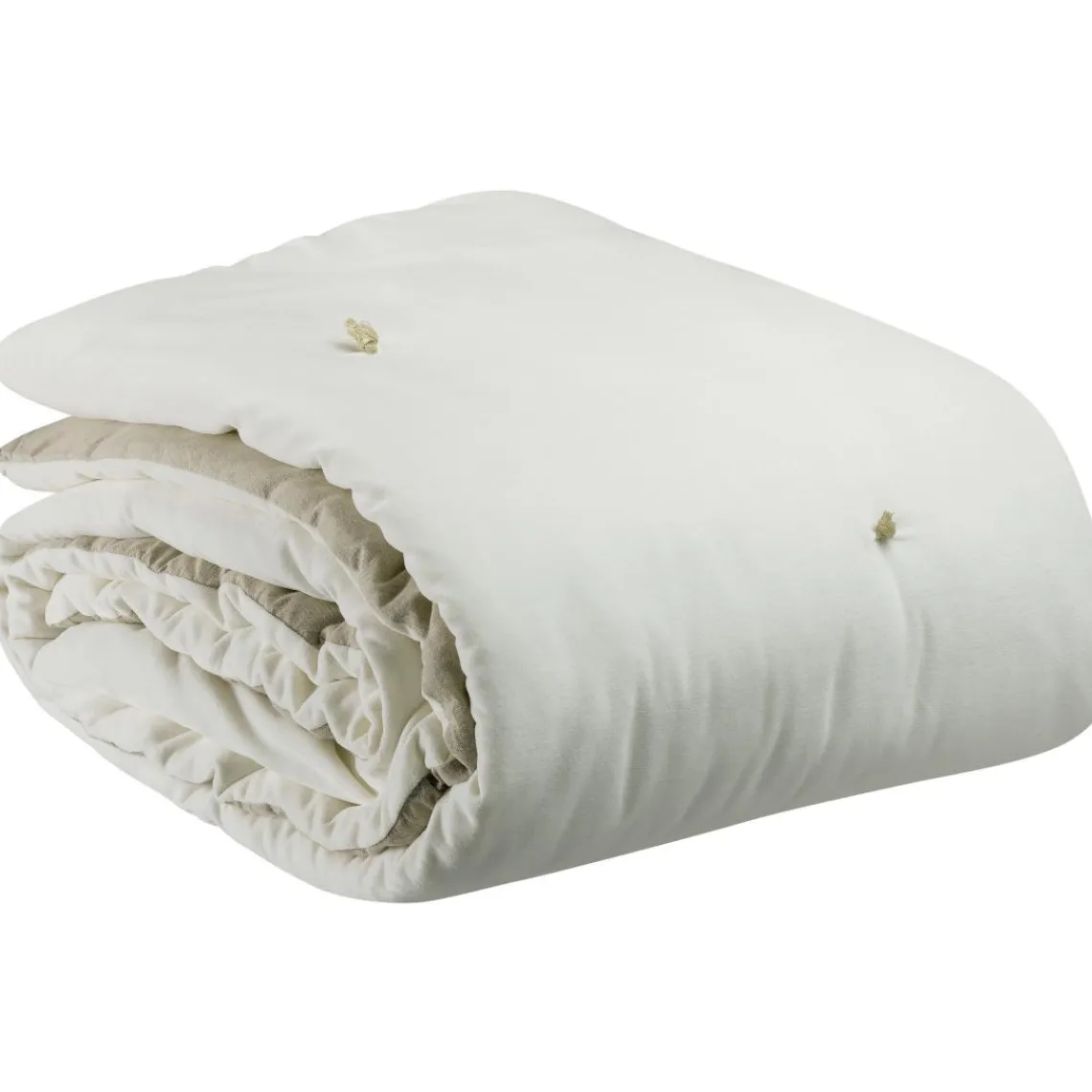 Maison Vivaraise Plaid à points noués Élise – Craie – 140 x 200 cm Online