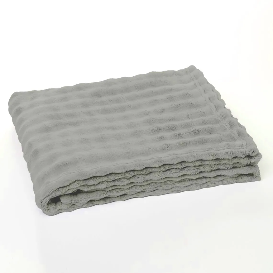 Today Plaid Damier en Polyester 180 x 220 BIEN AU CHAUD Beige