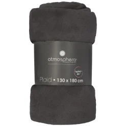 3S. x Home Plaid flanel gris foncé 130X180 Discount