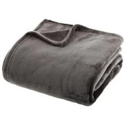 3S. x Home Plaid flanel gris foncé 130X180 Discount