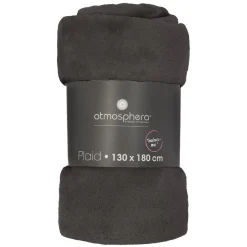 3S. x Home Plaid flanel gris foncé 130X180 Discount