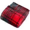 3S. x Home Plaid flanelle imprimé Brody 170x130cm - rouge Discount