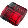 3S. x Home Plaid flanelle imprimé Brody 230x180cm - rouge Online