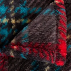 3S. x Home Plaid flanelle imprimé Brody 230x180cm - rouge Online