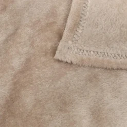 3S. x Home Plaid flanelle Ollis 260x240cm - beige lin