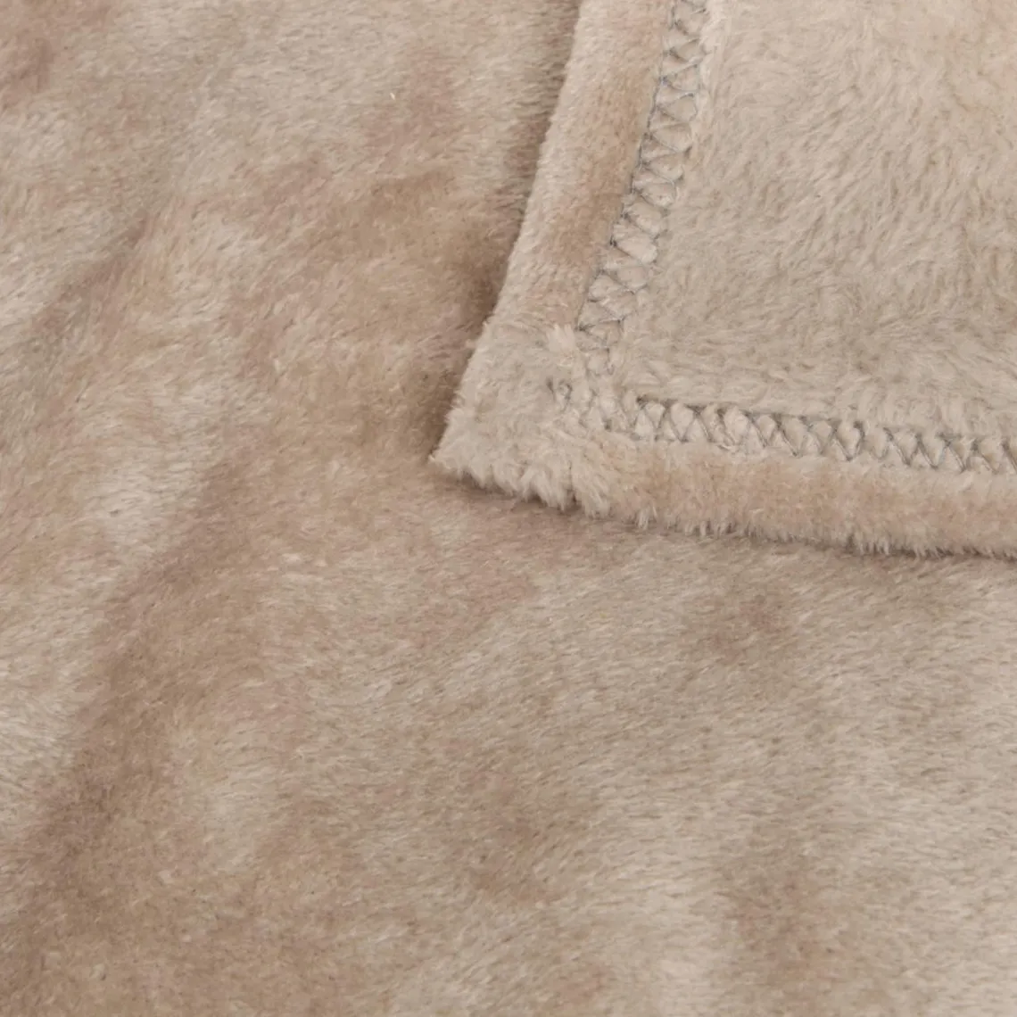 3S. x Home Plaid flanelle Ollis 260x240cm - beige lin