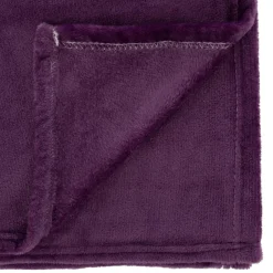 3S. x Home Plaid flanelle Ollis 130x180cm - Violet Online