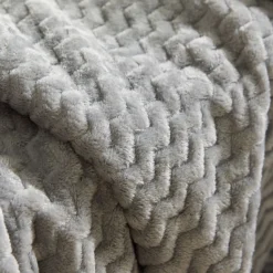 Today Plaid Flocon en polyester HORS PISTE 150 x 200 gris Outlet