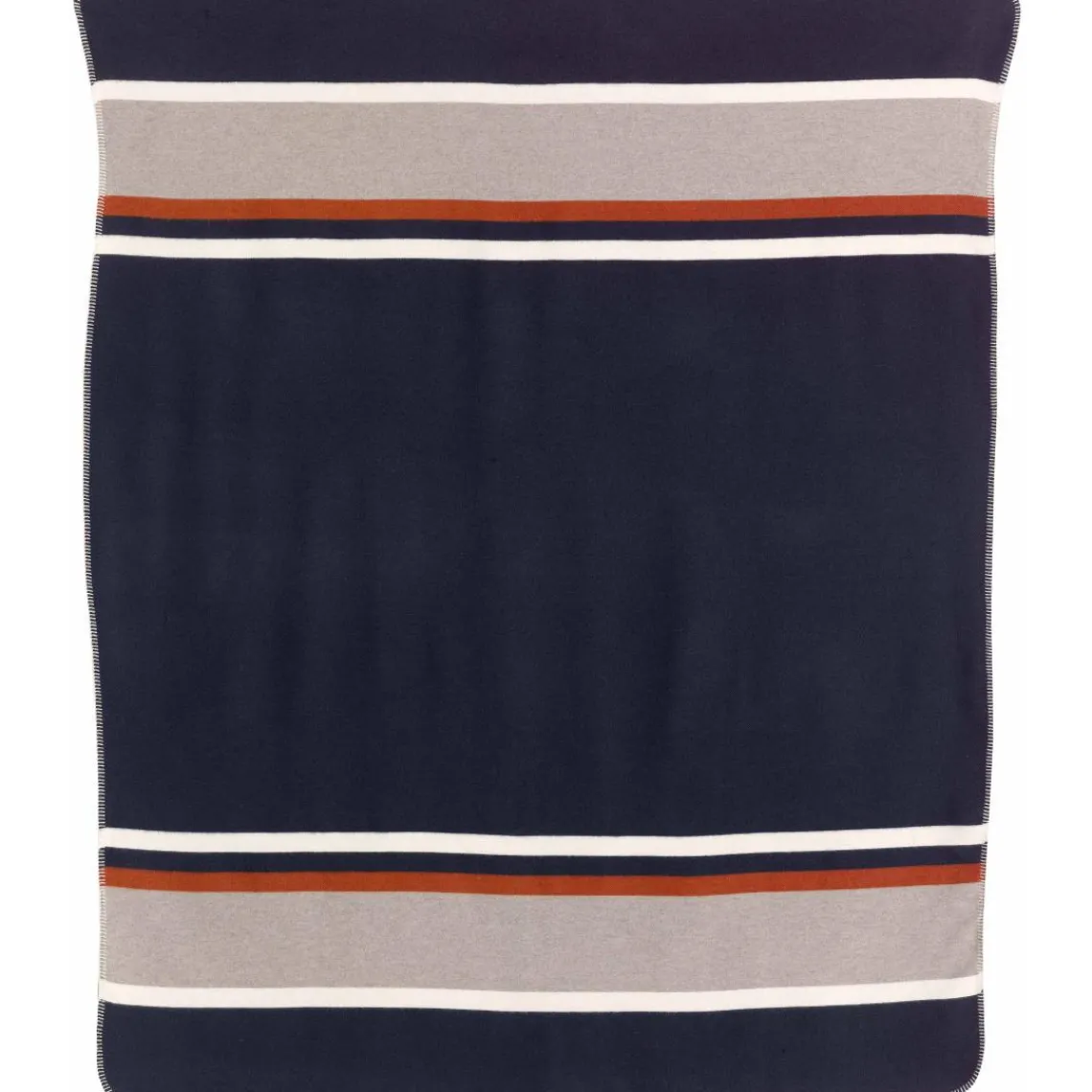 Maison Vivaraise Plaid jacquard recyclé Gioia Marine 140 x 185 New