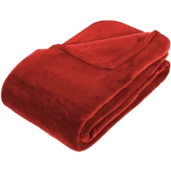 3S. x Home Plaid Kiesa 230x180cm - Rouge Clearance