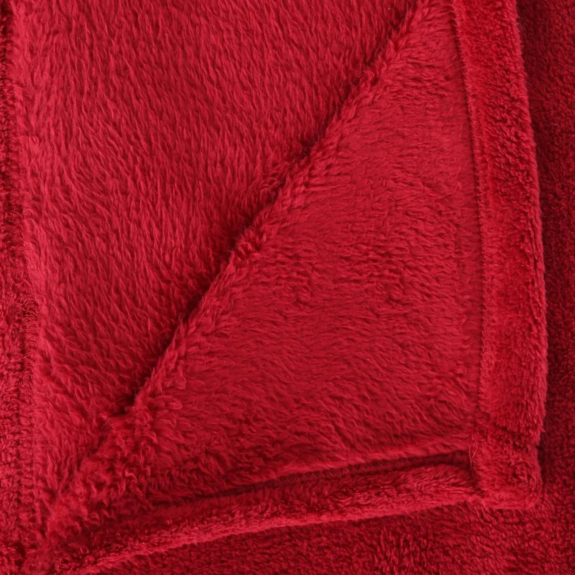 3S. x Home Plaid Kiesa 230x180cm - Rouge Clearance