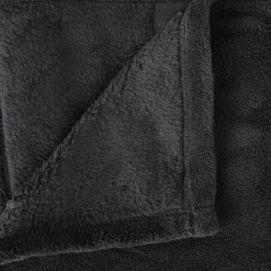 3S. x Home Plaid microfibre gris foncé 180x230