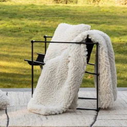 Maison Vivaraise Plaid Noam Neige 140 x 180 Outlet