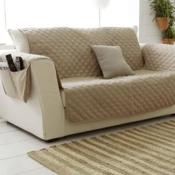 Becquet Plaid piquage carreaux - Beige Discount