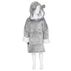 3S. x Home Plaid Poncho Enfant Capuche Ours Hot