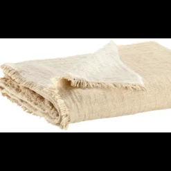 Maison Vivaraise Plaid recyclé Bruna 130 x 180 Ivoire Best