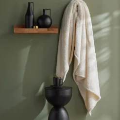 Today Plaid Teddy en Polyester 130 x 180 MATCHA + MOKA Creme Beige Ficelle Discount