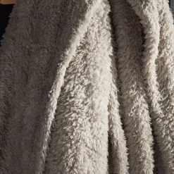 Today Plaid Teddy en Polyester 130 x 180 BIEN AU CHAUD Beige Clearance