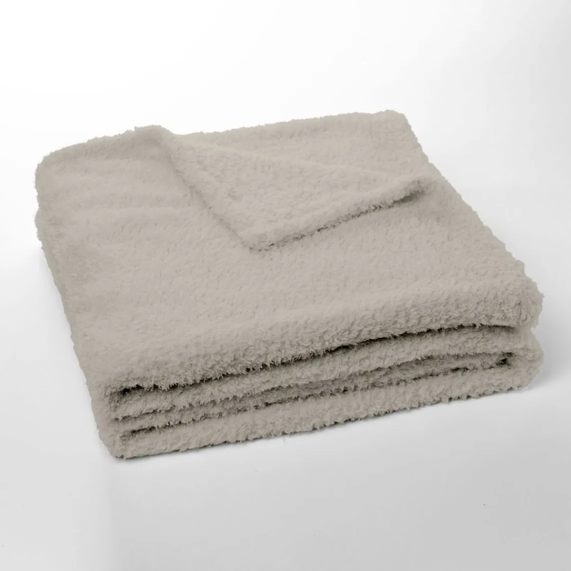 Today Plaid Teddy en Polyester 130 x 180 BIEN AU CHAUD Beige Clearance