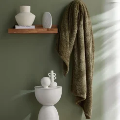 Today Plaid Teddy en Polyester 130 x 180 MATCHA Matcha Marron Best