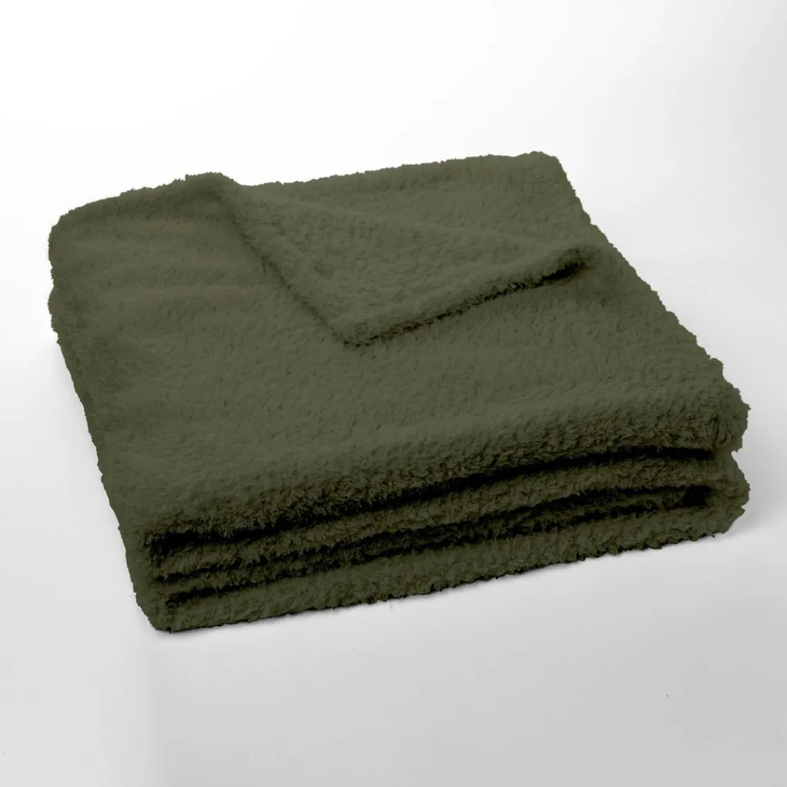 Today Plaid Teddy en Polyester 130 x 180 MATCHA Matcha Marron Best