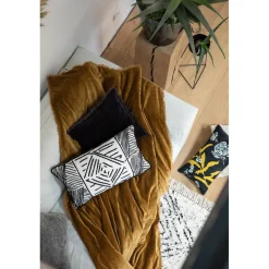 Maison Vivaraise Plaid uni Fara Bronze