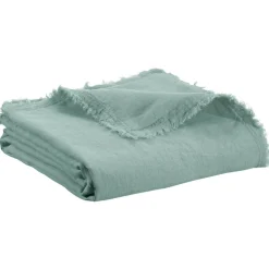 Maison Vivaraise Plaid Zeff Nomade Vert de gris 130 x 180 Hot