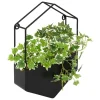 3S. x Home Plante artificielle suspendue Curt Pot métal noir New