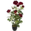 3S. x Home Plante décorative artificielle Rosier rouge Best