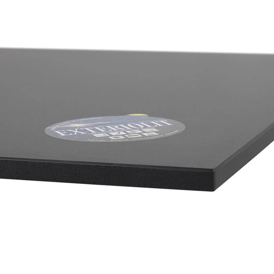 ALTEREGO Plateau de table 'LIMULE' noir carré Sale