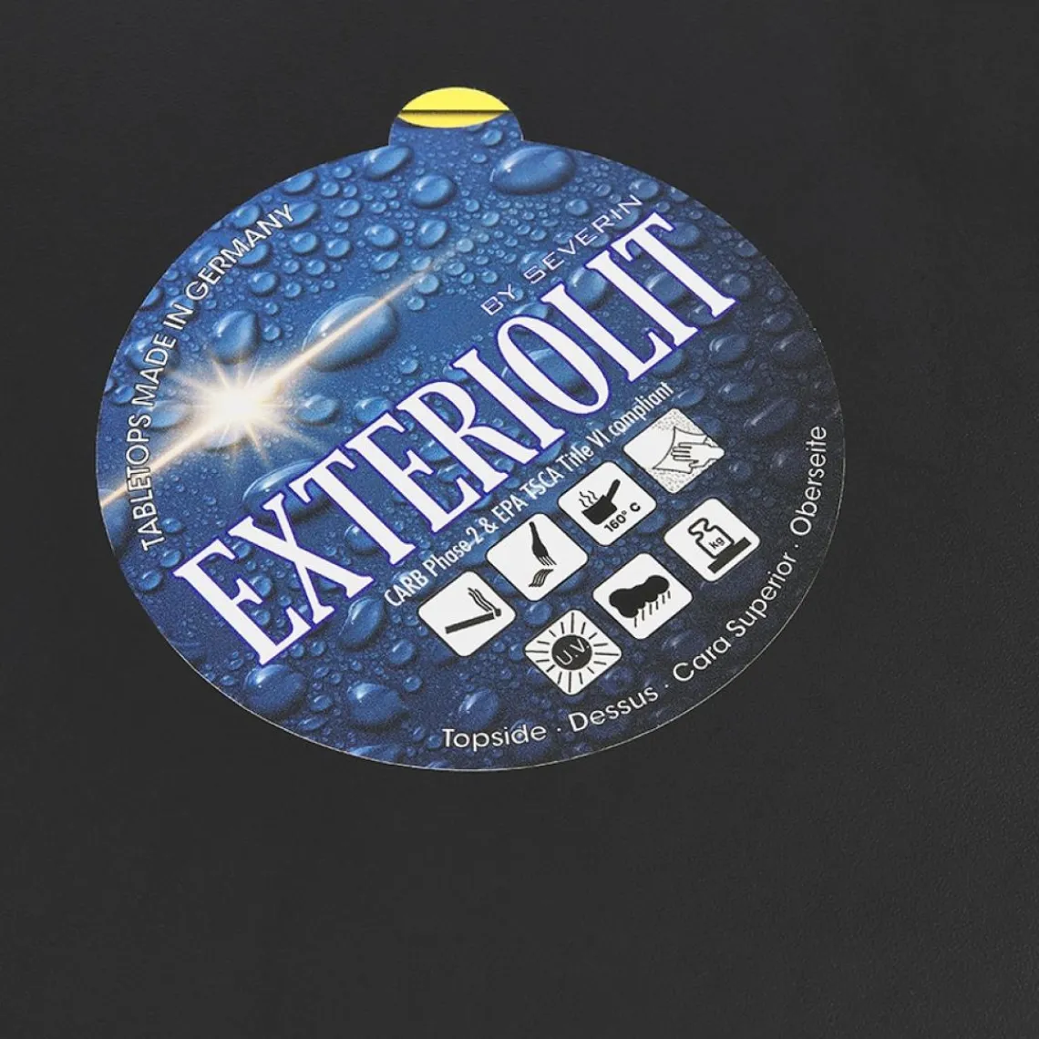 ALTEREGO Plateau de table 'LIMULE' noir carré Sale