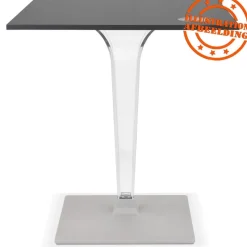 ALTEREGO Plateau de table 'LIMULE' noir carré Sale