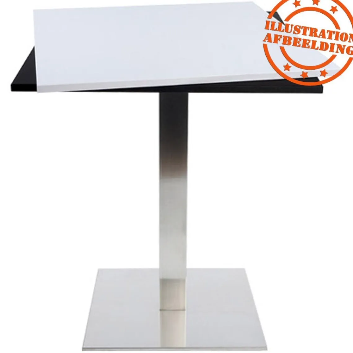 ALTEREGO Plateau de table noir carré 'SPANO' Outlet