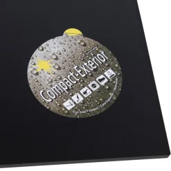 ALTEREGO Plateau de table 'PLANO' carré noir en résine compressée Sale